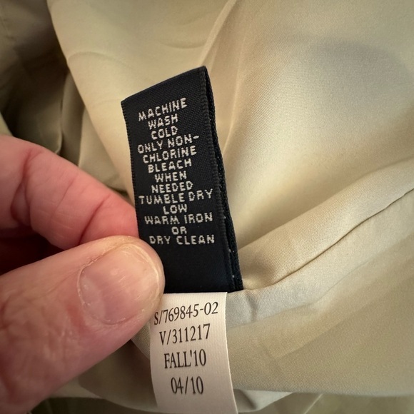 NWT Banana Republic Sleeveless Dress in Light Beige Ruched on Side Size 14 - Picture 13 of 13